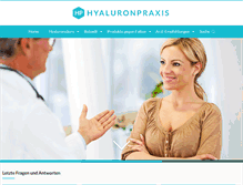 Tablet Screenshot of hyaluronpraxis.de